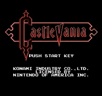 Castlevania - Fan Edition Title Screen